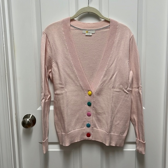 Boden Multicolore Allendale Button Cardigan‎ in Milkshake - Wool Blend - Picture 1 of 4